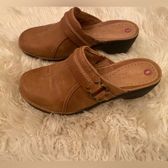 ⭐️ Clark’s Lightweight Slide Slip On Brown size 6 - Picture 1 of 7
